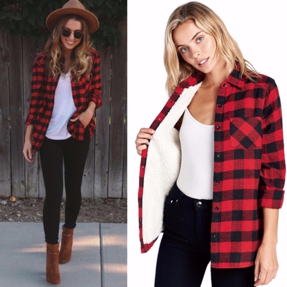 Bellanblue Tops - ASHIE Plaid Flannel Button Down Shirt   